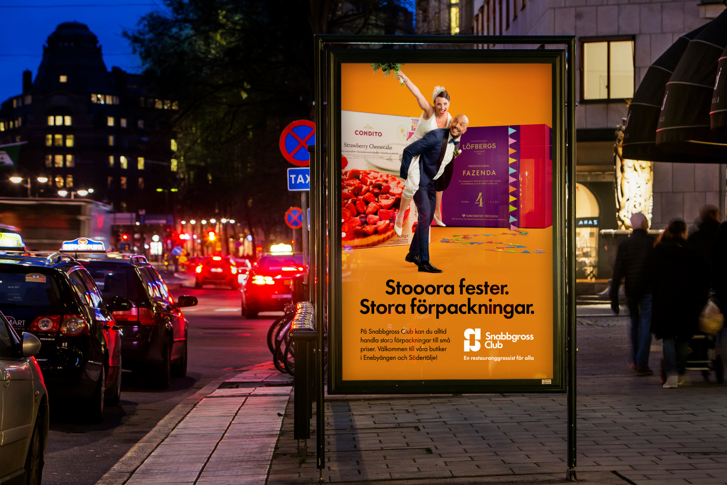 Utomhuskampanj på busskur